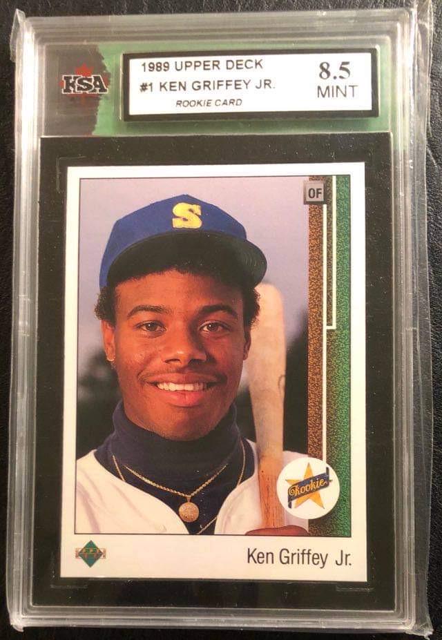1989 UPPER DECK KEN GRIFFEY JR ROOKIE (KSA 8.5) (1 of 2)