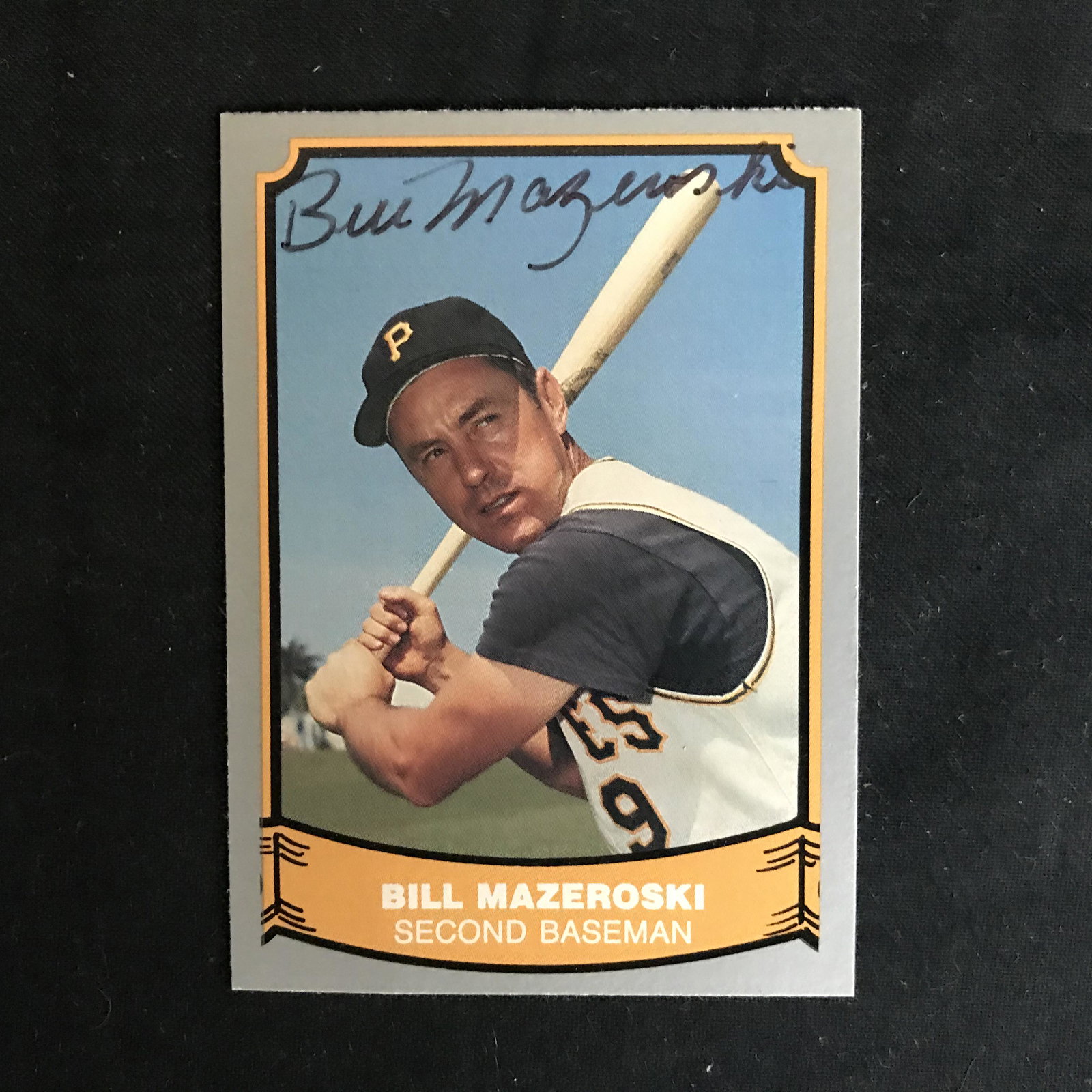 BILL MAZEROSKI SIGNED BASEBALL CARD (1 of 1)