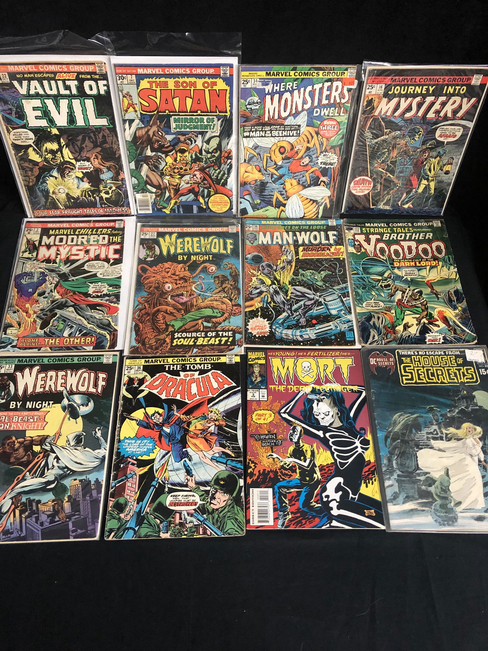 MARVEL COMICS BOOK LOT (WEREWOLF, VAULT OF EVIL...) (1 of 1)