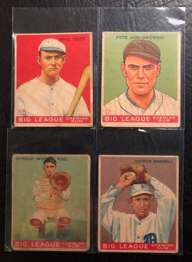 1933 GOUDY 4 CARD LOT (1 of 2)
