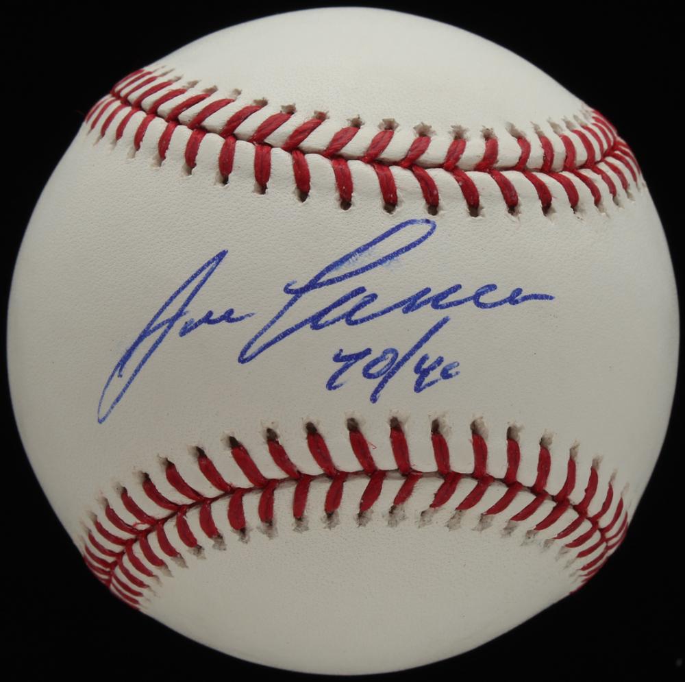 JOSE CANSECO OML AUTOGRAPHED BASEBALL W/INSCRIPTION (JS (1 of 2)