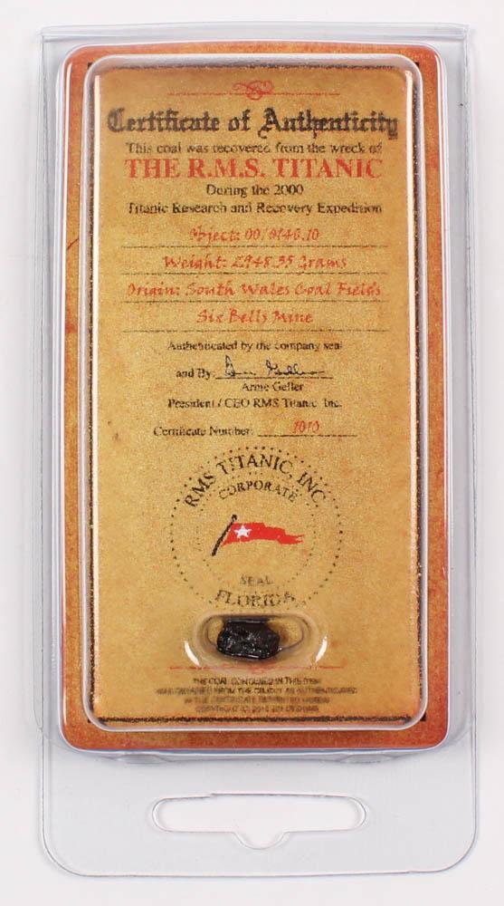 Authentic Coal From Titanic Wreckage with Display Case (1 of 2)