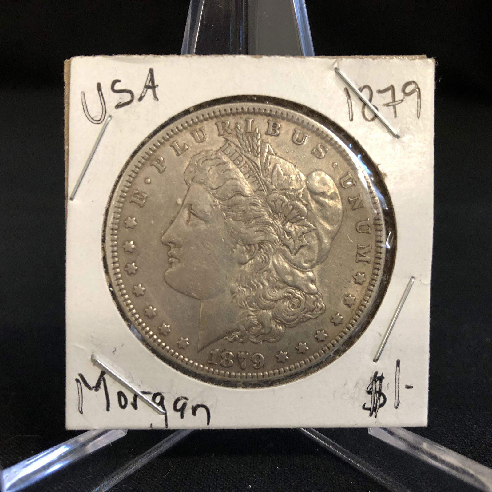 1879 USA MORGAN SILVER DOLLAR: 1879 USA MORGAN SILVER DOLLAR