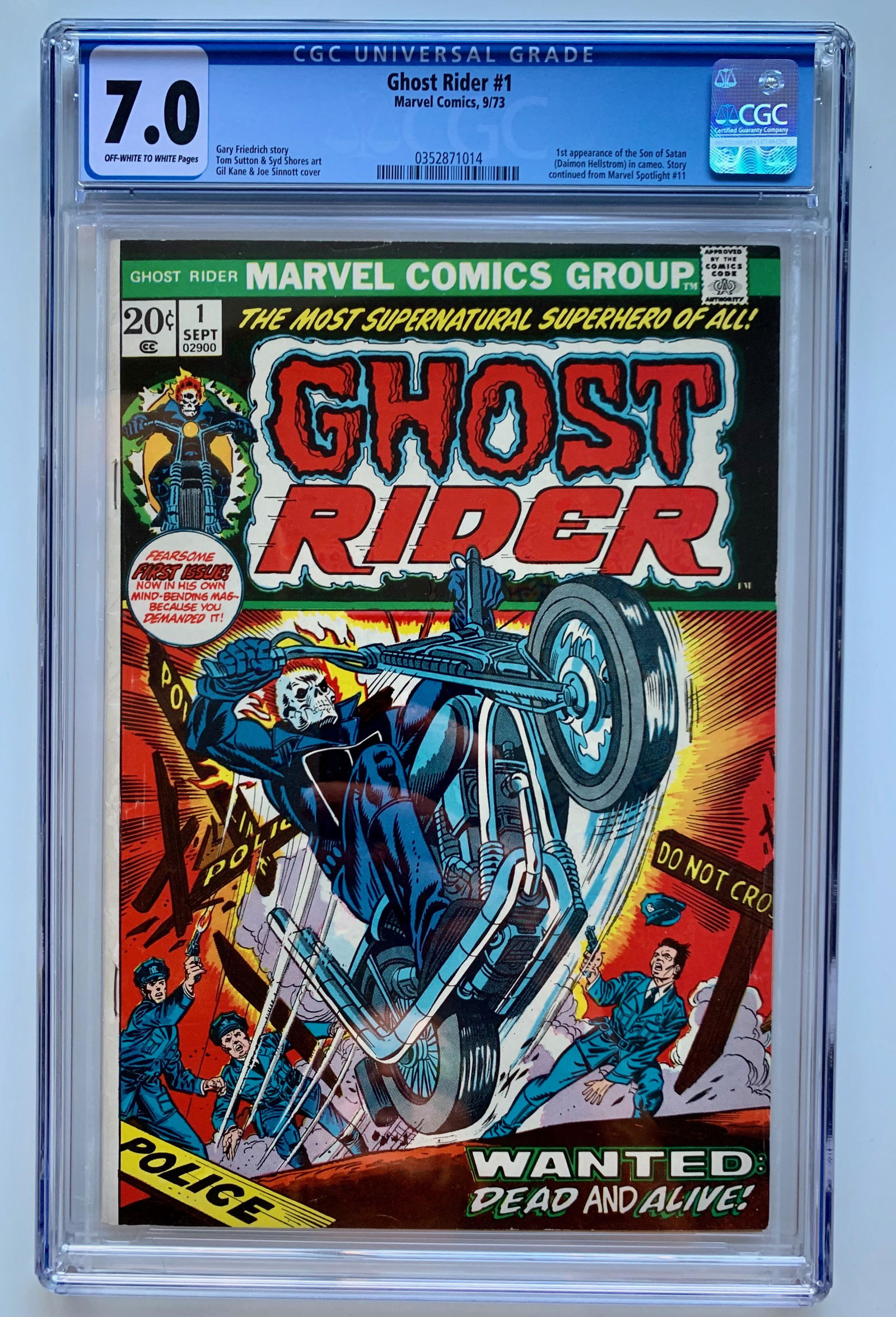 GHOST RIDER #1 (CGC 7.0) (MARVEL COMICS) (1 of 1)