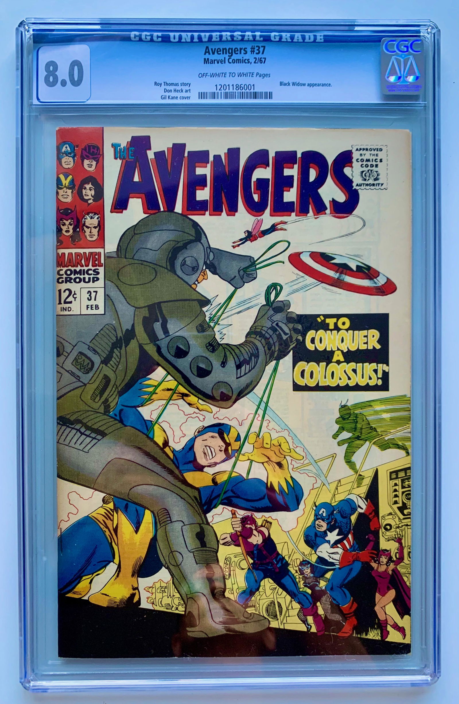 THE AVENGERS #37 (CGC 8.0) (MARVEL COMICS) (1 of 1)