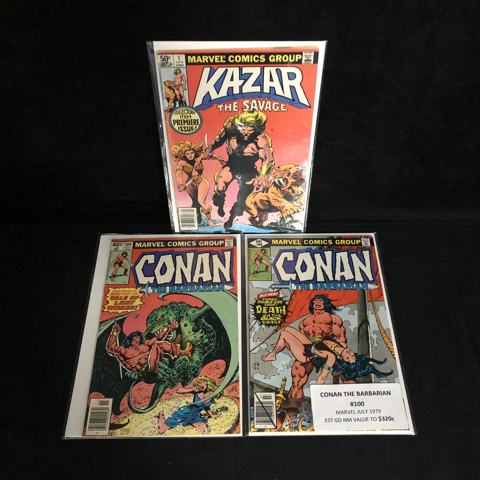 VINTAGE KAZAR/ CONAN COMIC BOOK LOT (1 of 1)