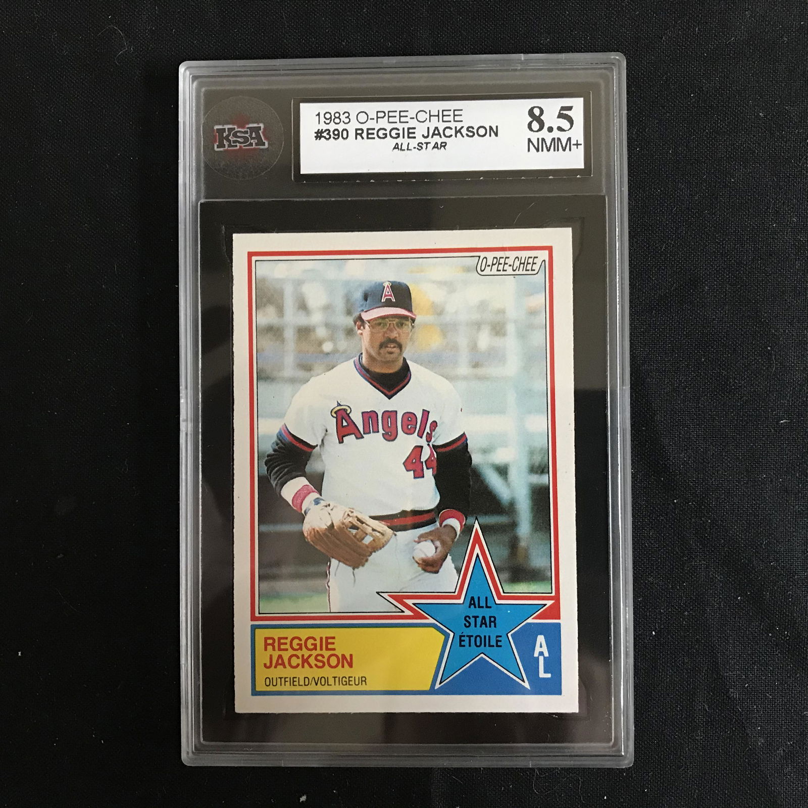 1983 O-PEE-CHEE #390 REGGIE JACKSON All-Star (8.5 NMM+) (1 of 1)