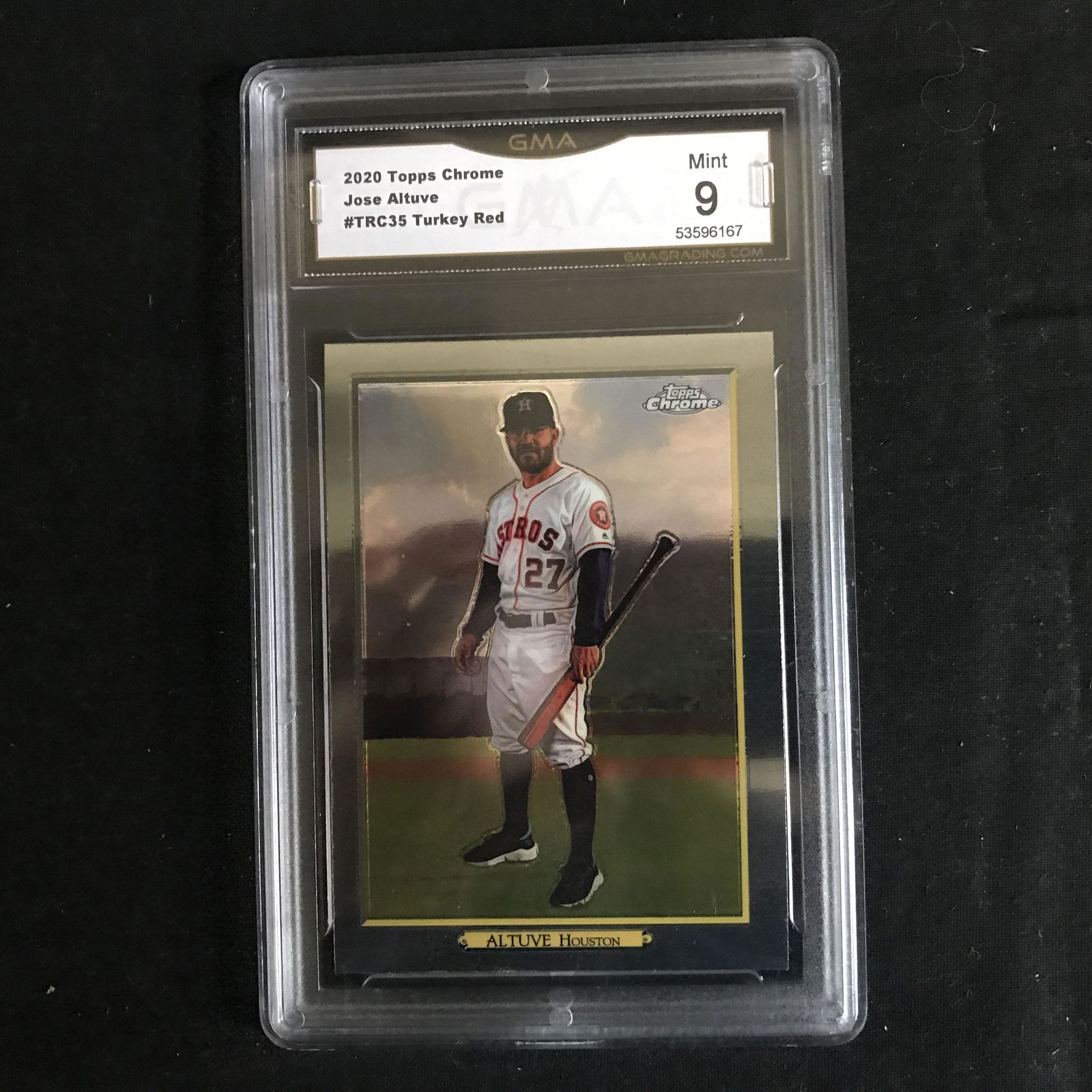 2020 TOPPS CHROME JOSE ALTUVE #TRC35 TURKEY RED (GMA (1 of 1)