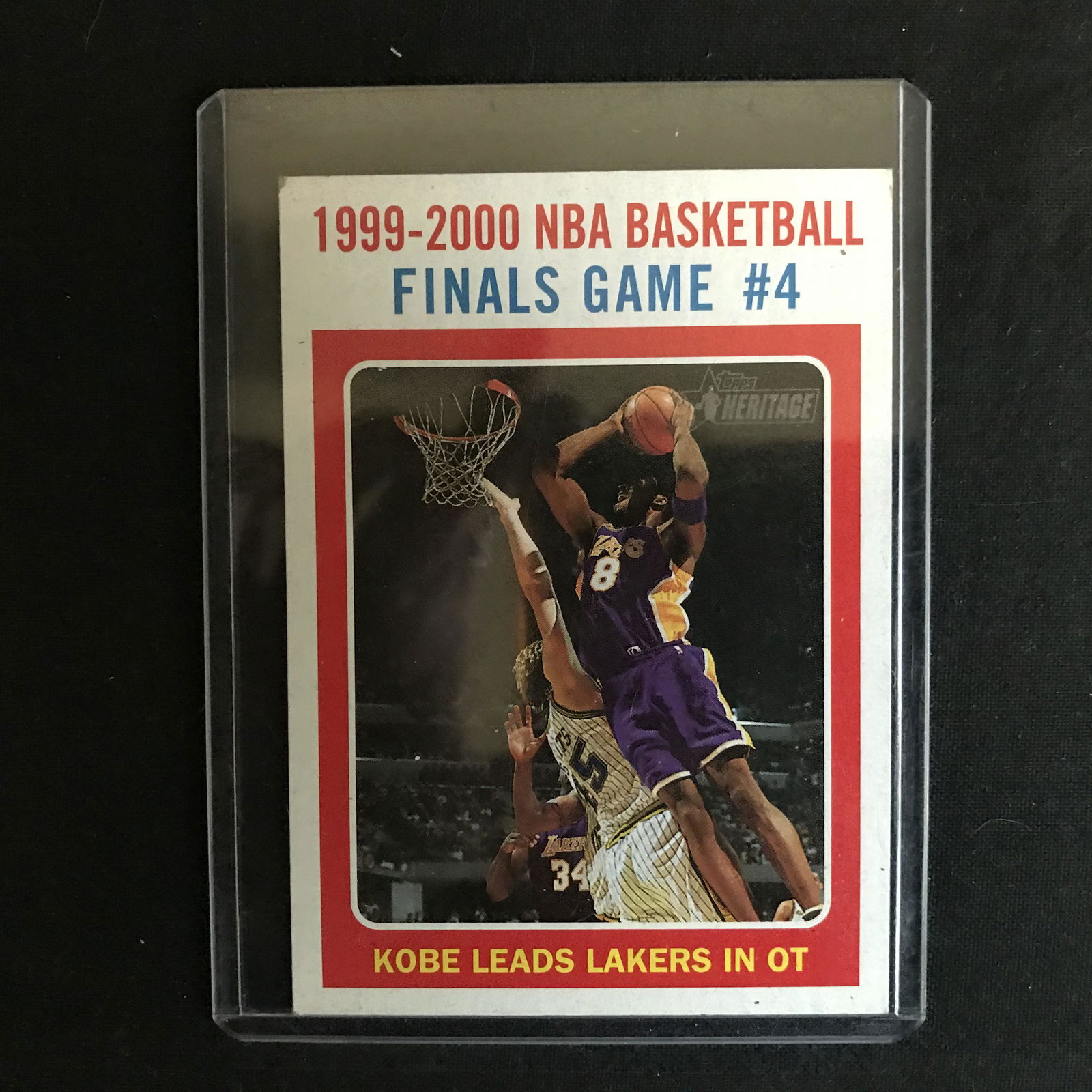 Kobe Bryant 2001 - 2002 Topps Heritage Championship (1 of 1)
