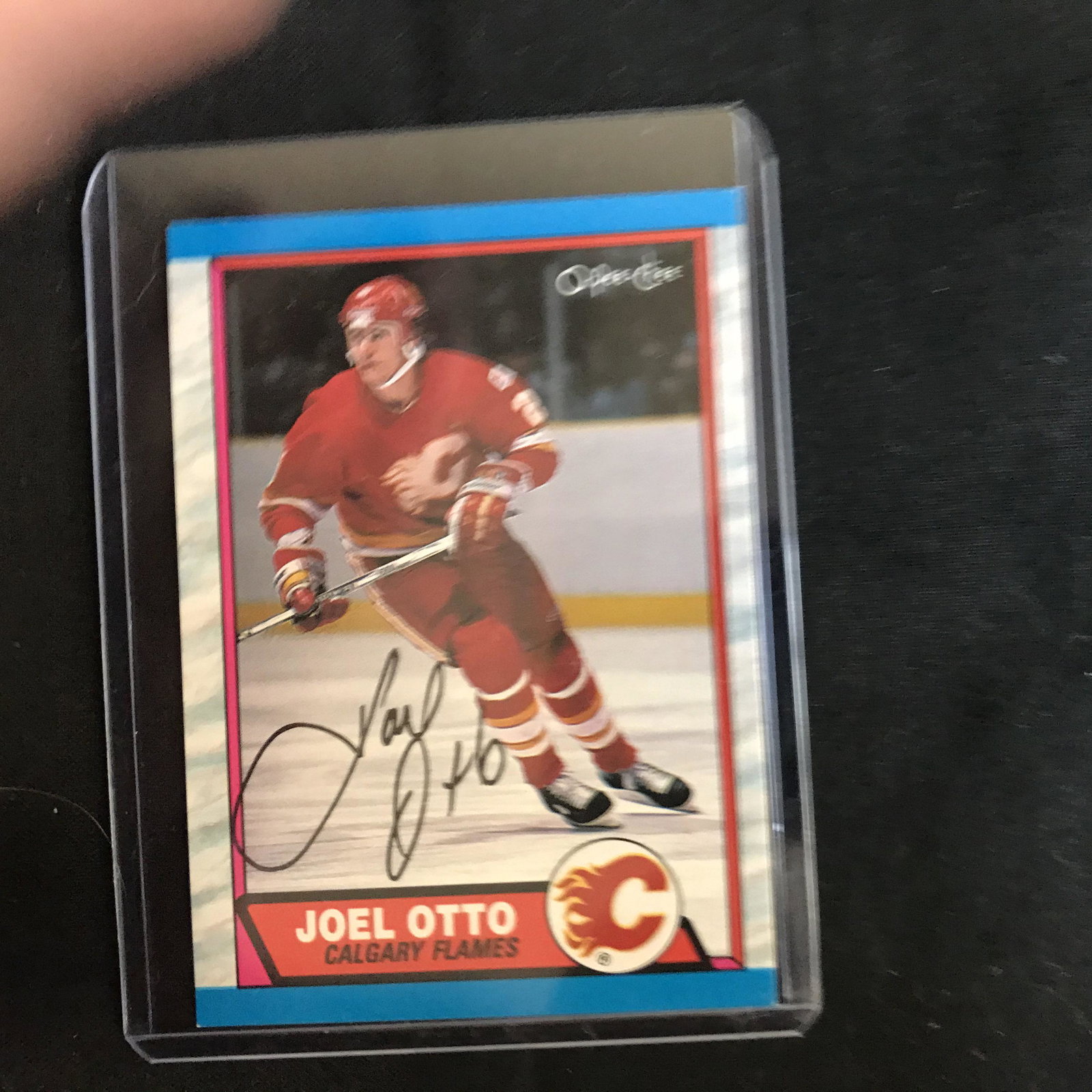 JOEL OTTO SIGNED OPC HOCKEY CARD: JOEL OTTO SIGNED OPC HOCKEY CARD