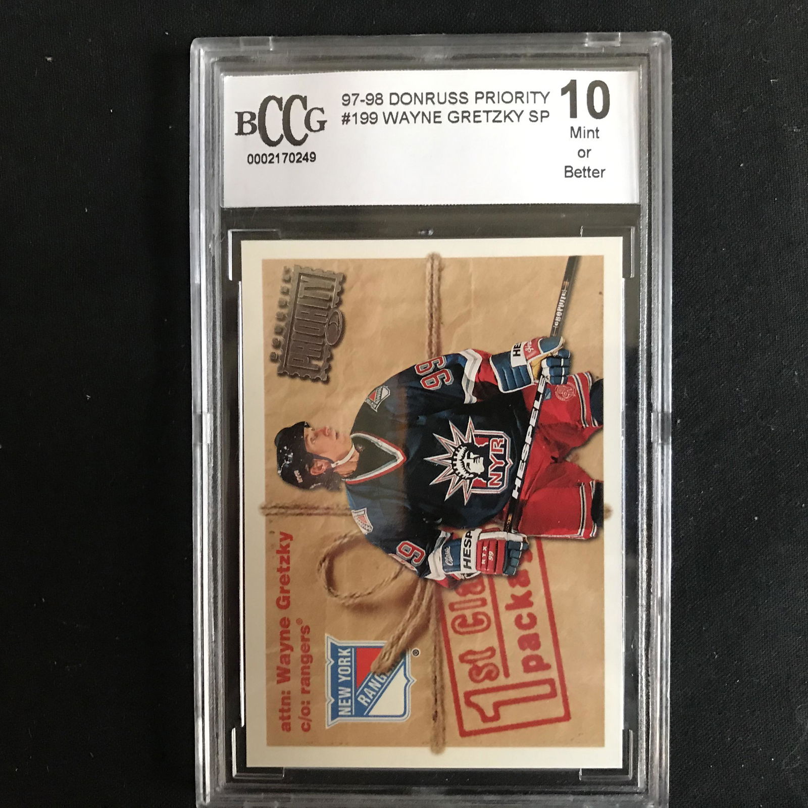 1997-98 DONRUSS PRIORITY #199 WAYNE GRETZKY SP (BCCG 10 (1 of 1)