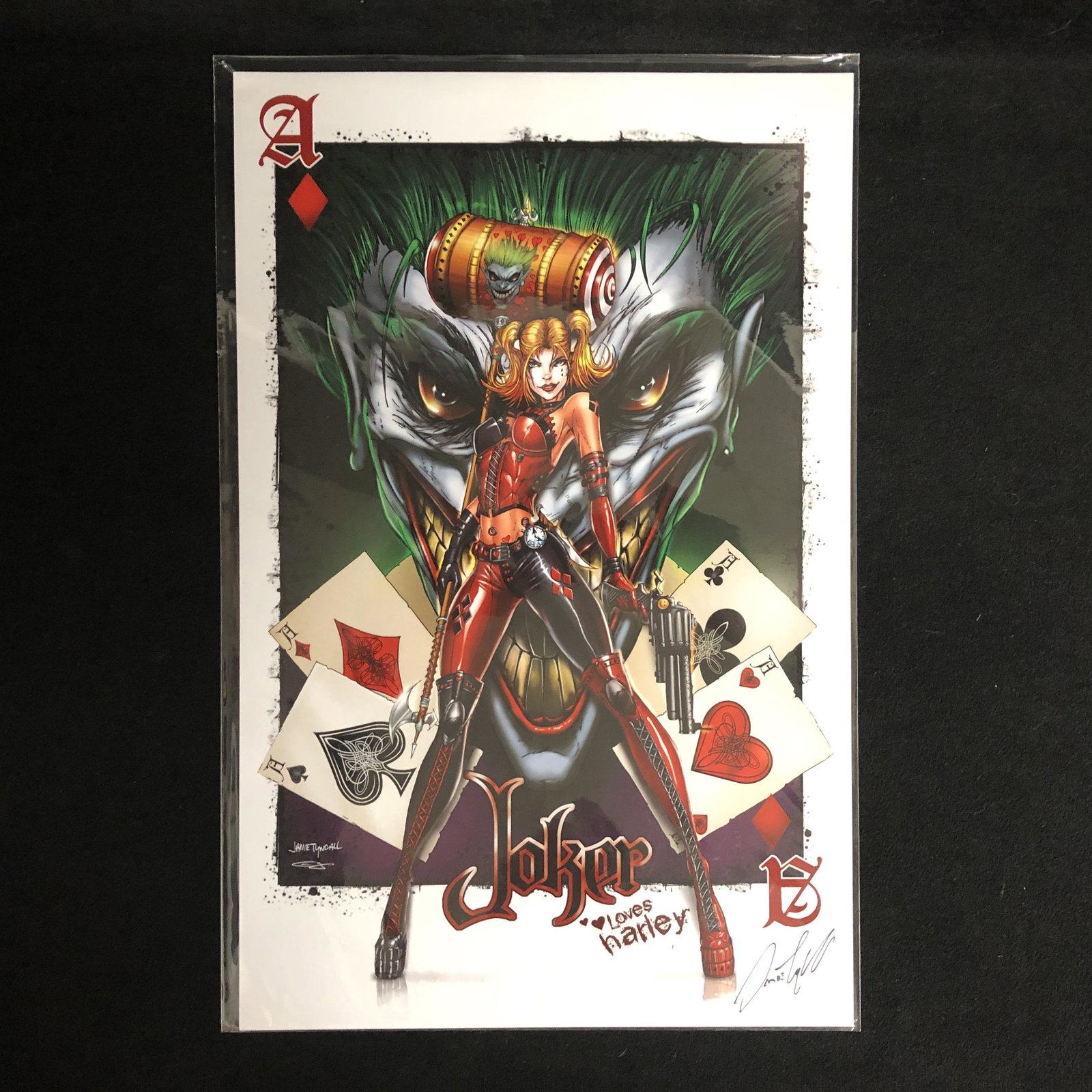 HARLEY QUINN 11x18 JAMIE TYNDALL PRINT: HARLEY QUINN 11x18 JAMIE TYNDALL PRINT