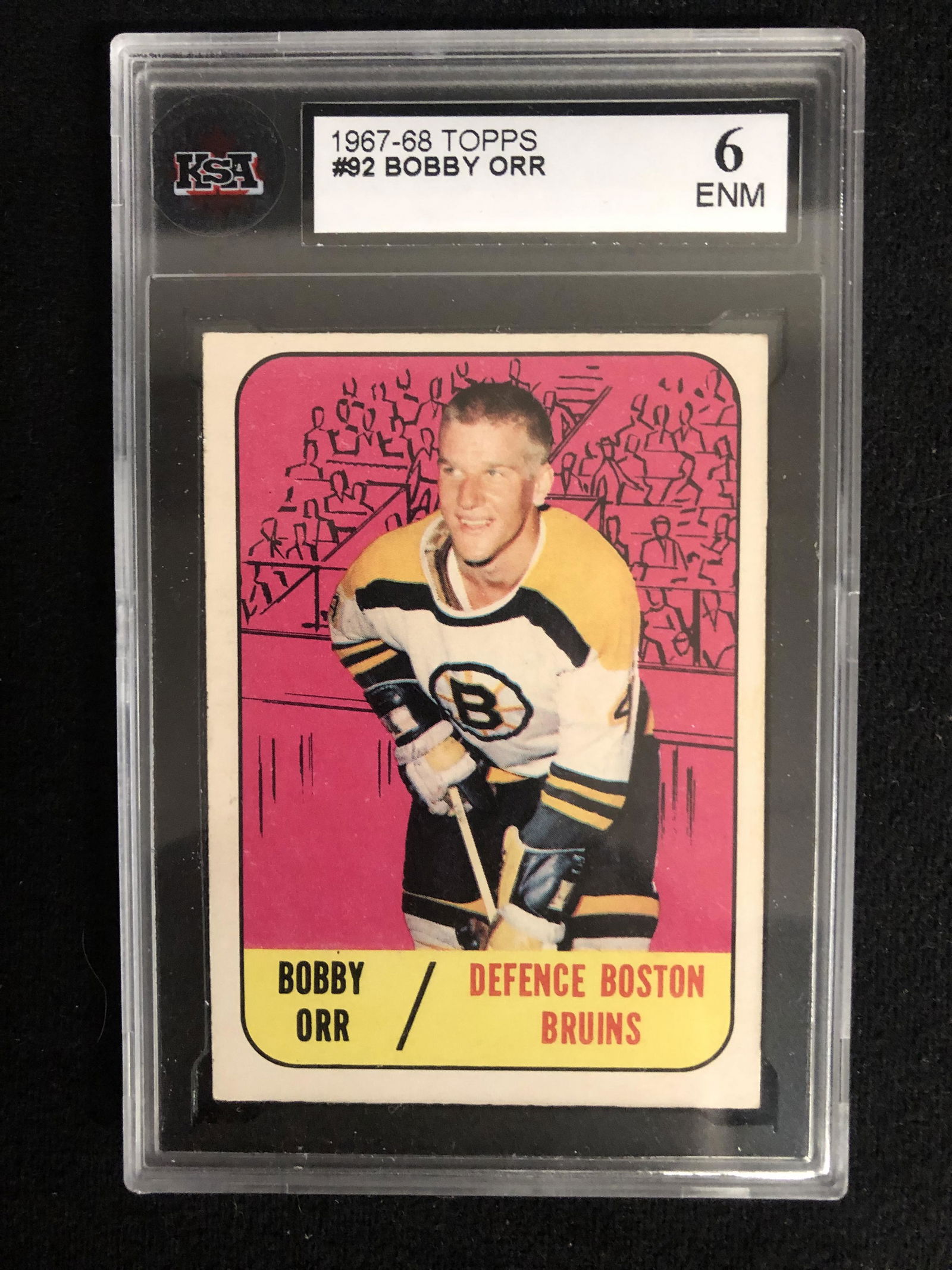 1967-68 TOPPS #92 BOBBY ORR (KSA6) (1 of 2)