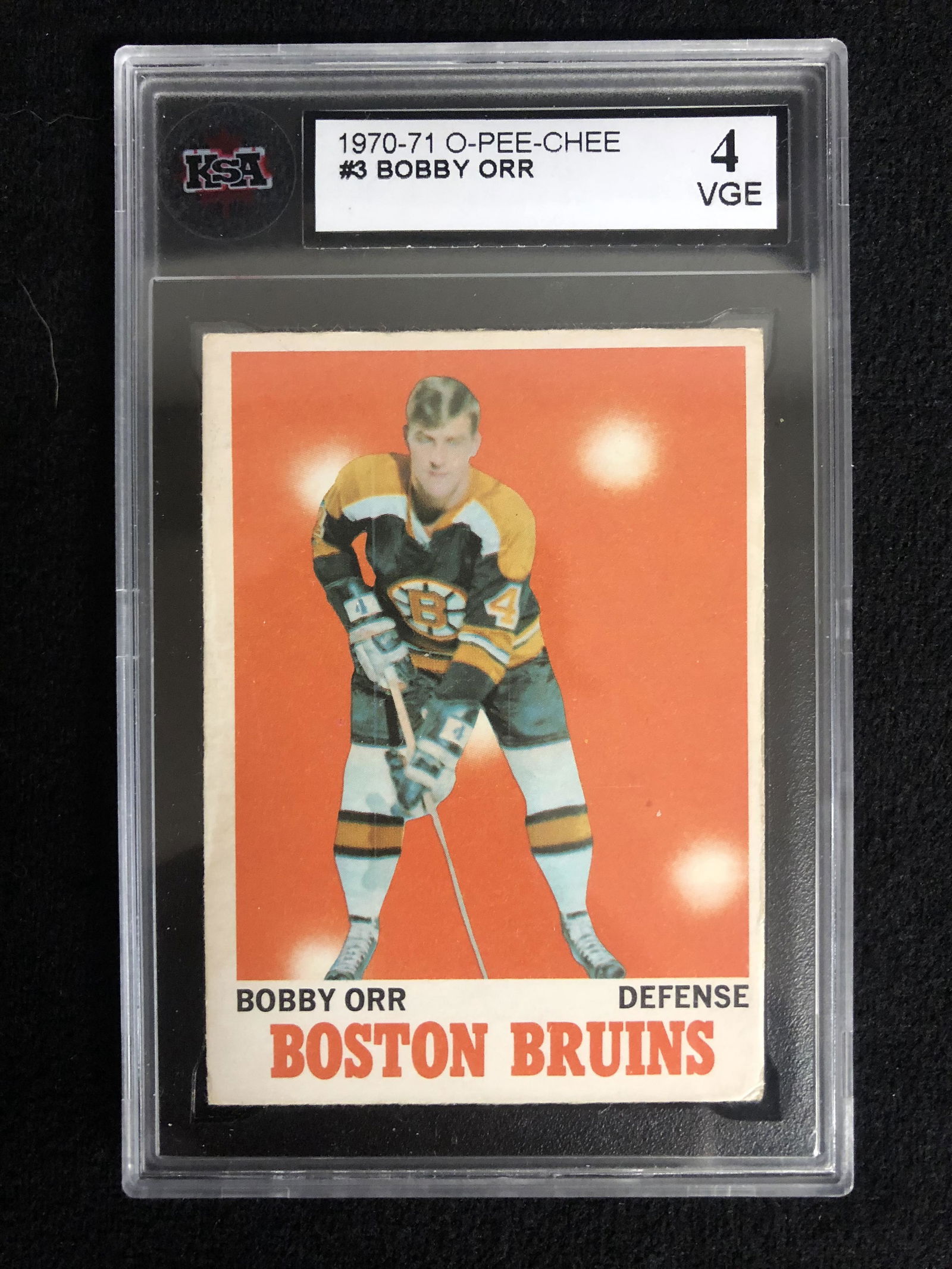 1970-71 TOPPS #3 BOBBY ORR (KSA 4) (1 of 2)