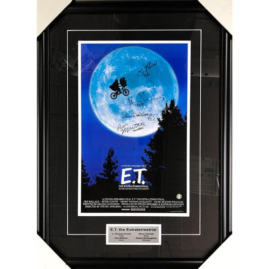 E.T. Framed Multi-Signed 12X19 Movie Poster (Frozen (1 of 1)