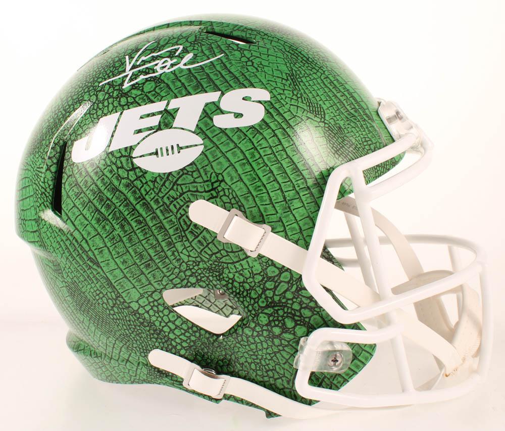 Vinny Testaverde Signed Jets Full-Size Hydro-Dipped (1 of 4)