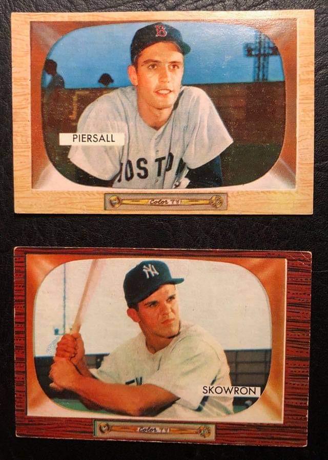 1955 BOWMAN BASEBALL CARD LOT (SKOWRON/ PIERSALL) (1 of 2)