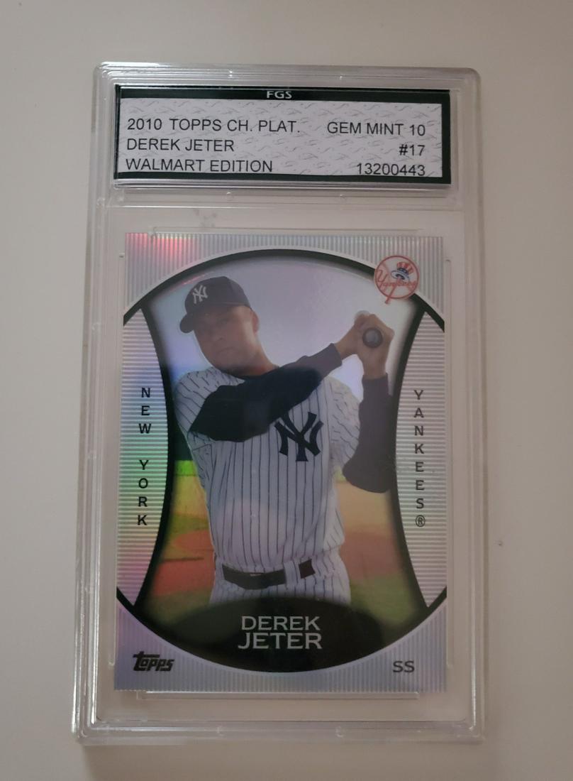 2010 DEREK JETER TOPPS LEGENDS CHROME WAL-MART PLATINUM (1 of 2)