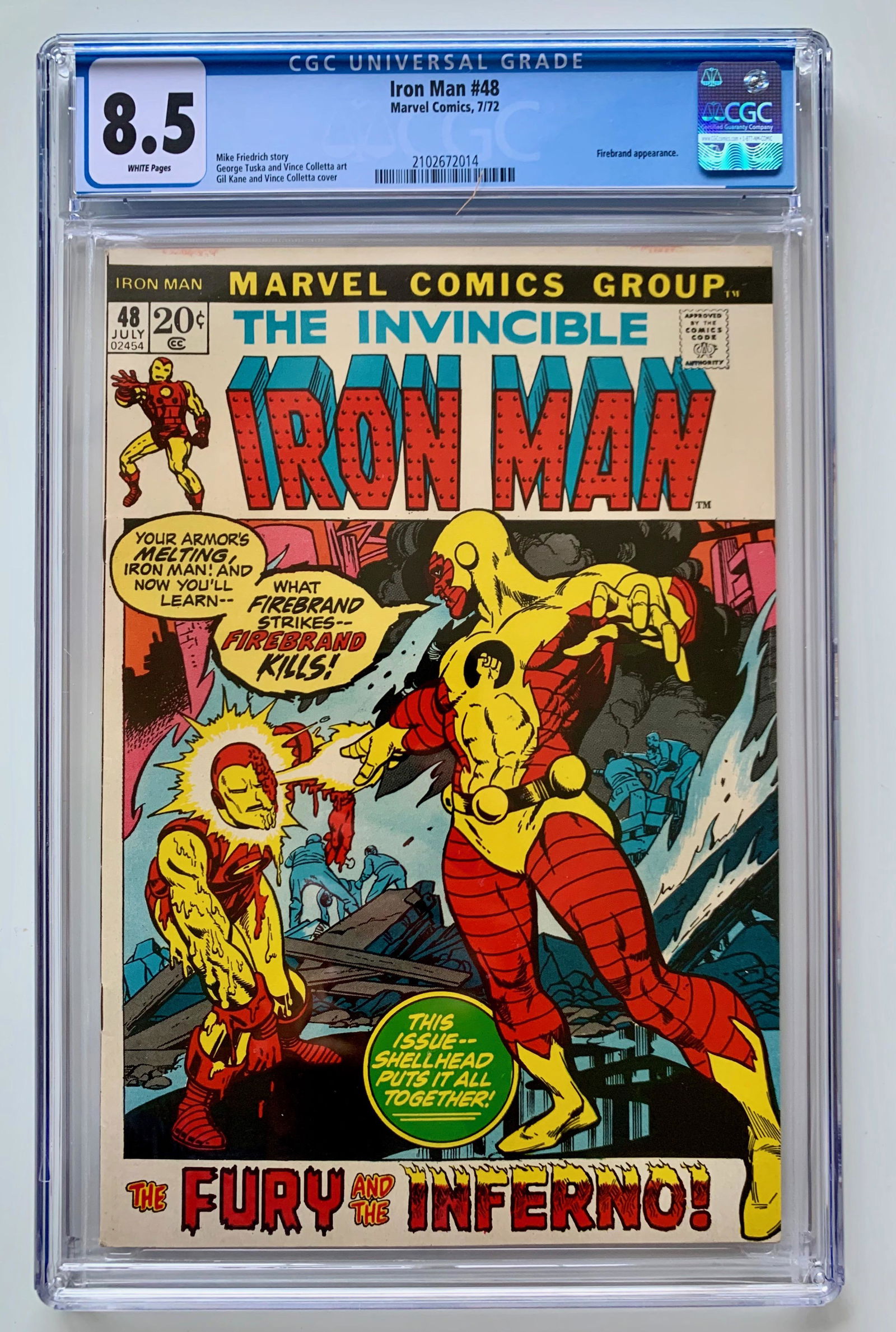 THE INVICIBLE IRON MAN #48 (CGC 8.5) (MARVEL COMICS) (1 of 1)