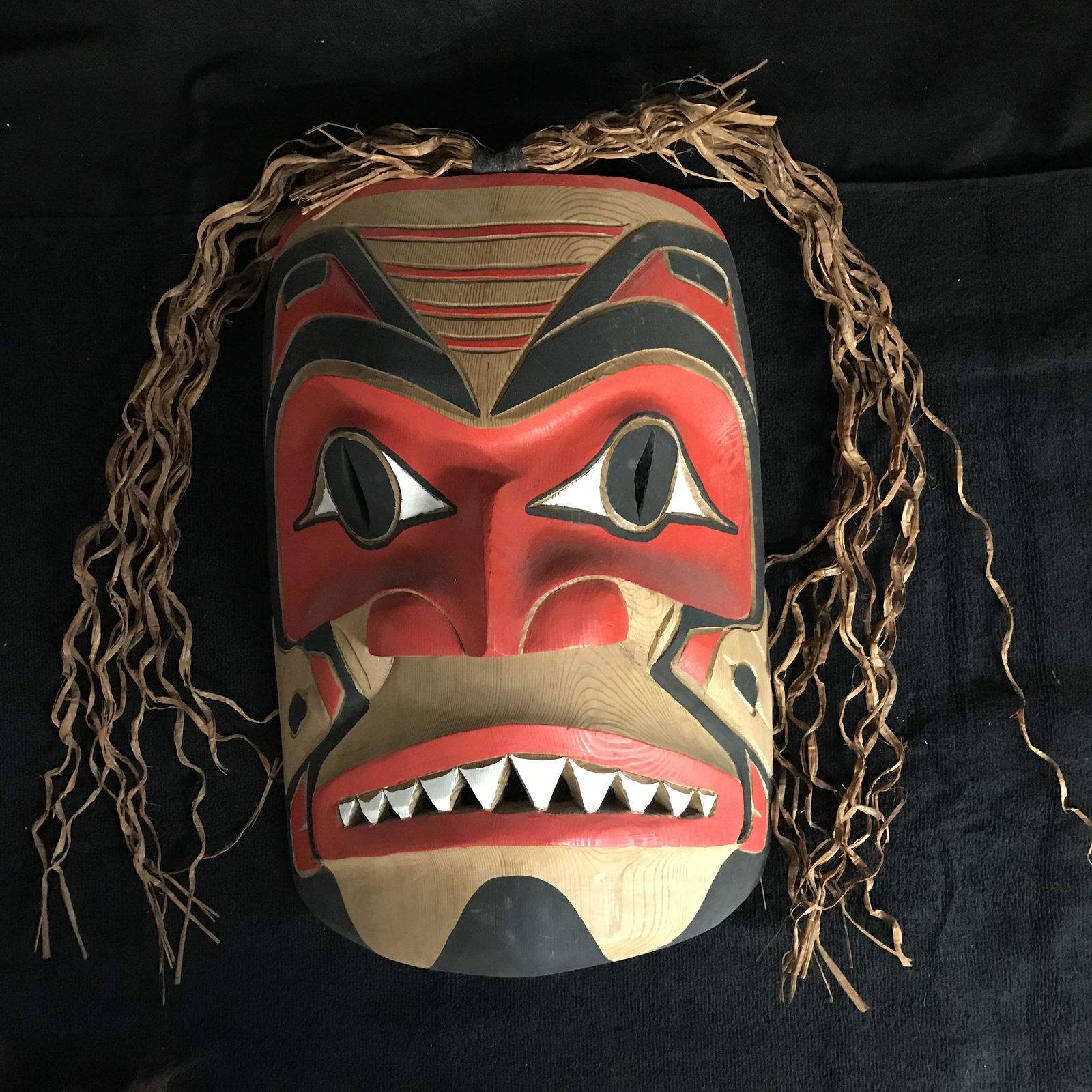 NATIVE ART MASK CARVED BY DARREN YELTON (CHIEF TRANSFOR (1 of 3)