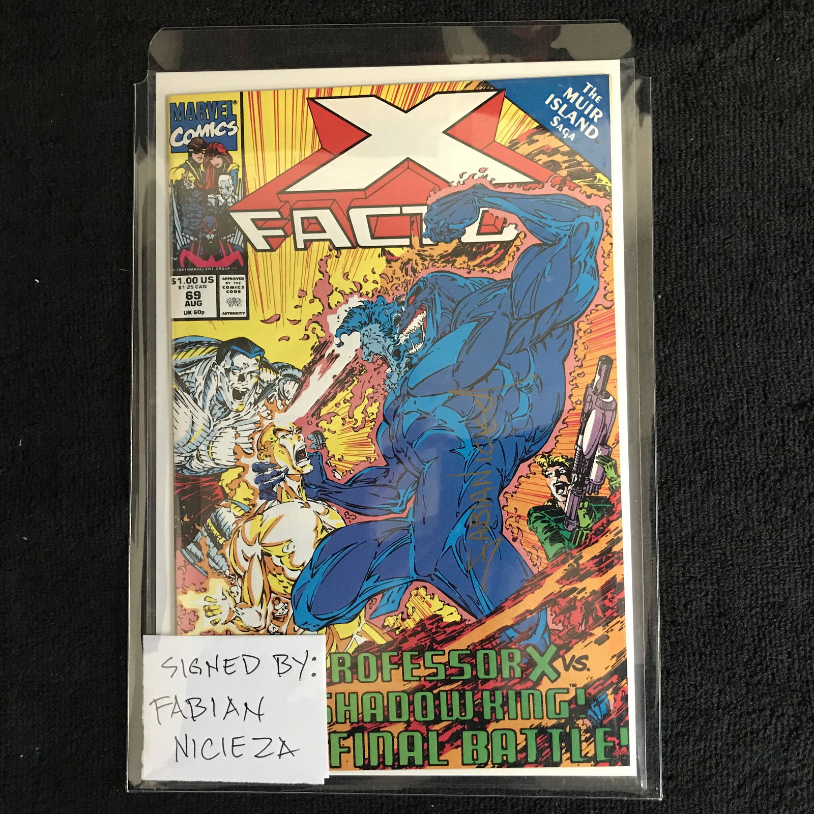X-FACTOR #69 (MARVEL COMICS) Signed by Fabian Nicieza (1 of 2)