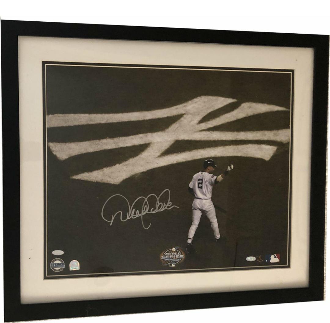 DEREK JETER 2003 WORLD SERIES AUTOGRAPHED & FRAMED (1 of 4)