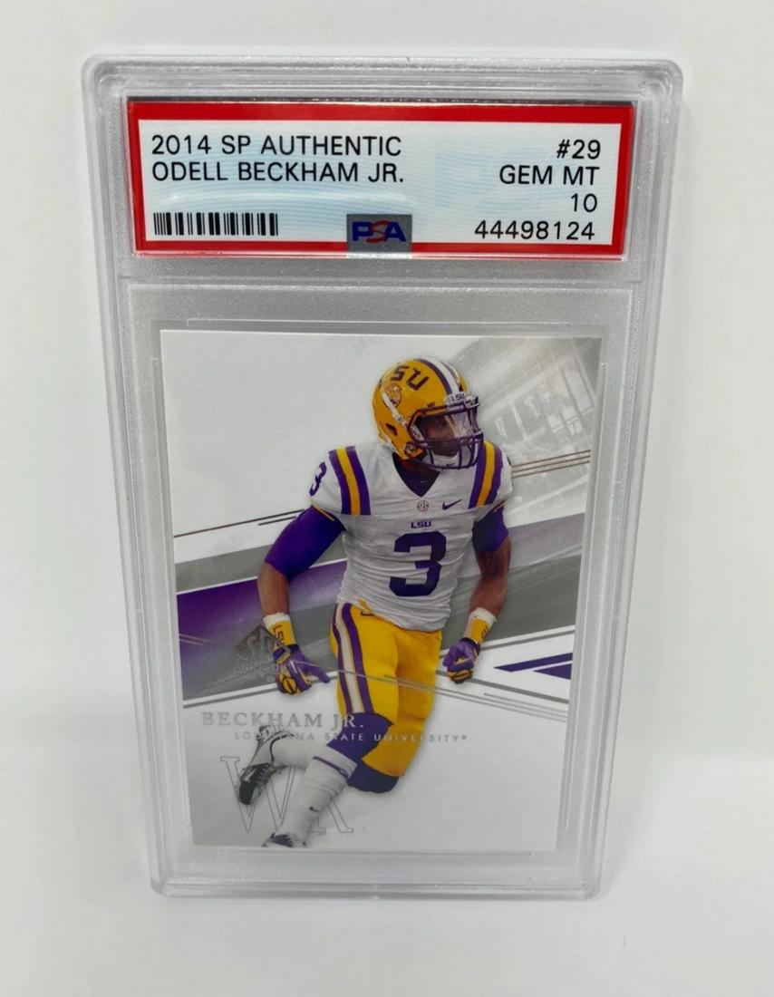 2014 SP AUTHENTIC ODELL BECKHAM JR. RC CARD (PSA 10) (1 of 2)