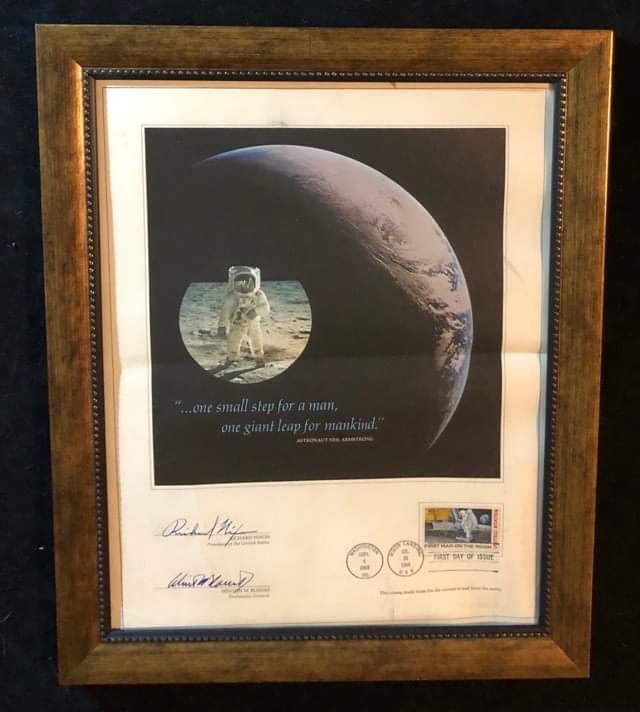 FIRST MAN ON THE MOON FIRST DAY COVER SIGNED BY (1 of 3)