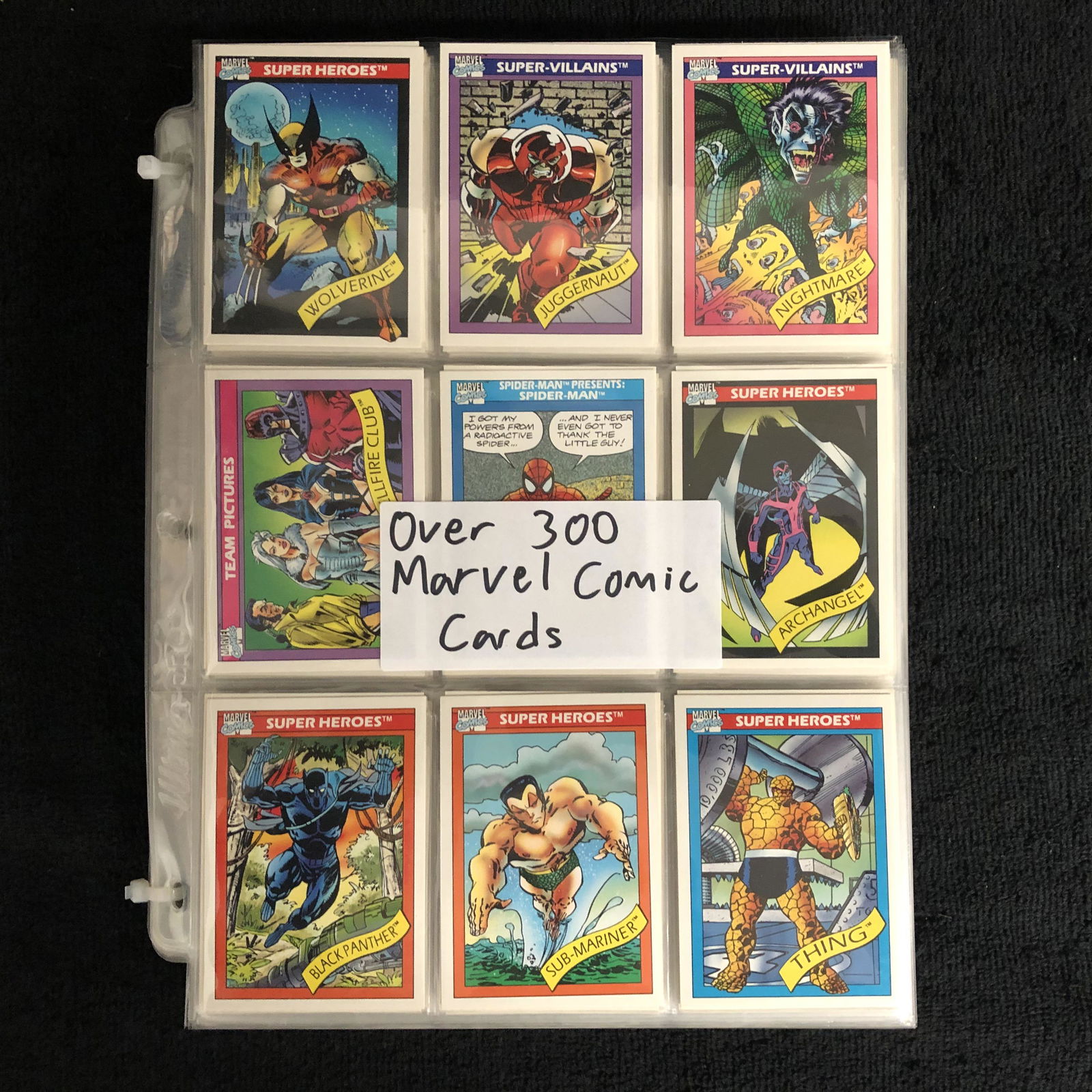 300+ MARVEL COMICS COLLECTOR CARDS (1 of 2)