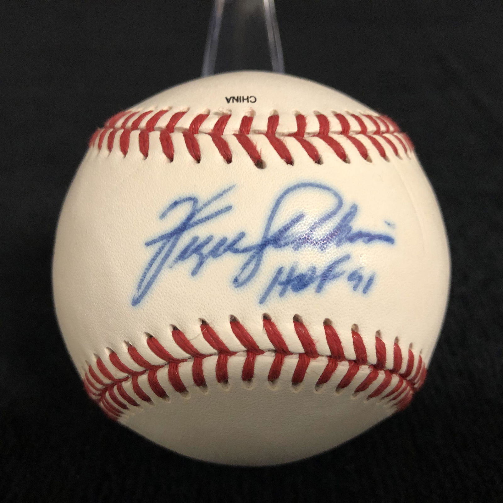 FERGIE JENKINS SIGNED OFFICIAL CANADIAN LEAGUE BASEBALL (1 of 2)