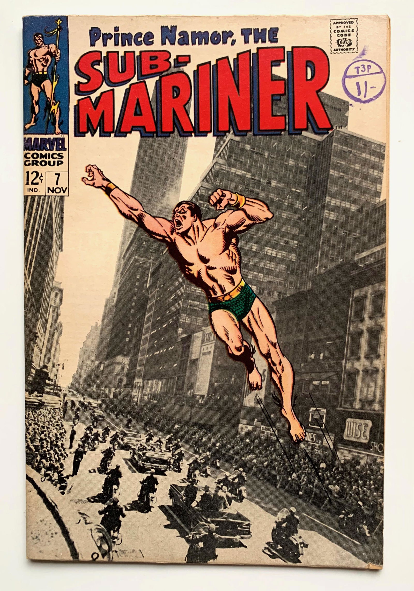 PRINCE NAMOR, THE SUB-MARINER #7 (MARVEL COMICS) (1 of 1)