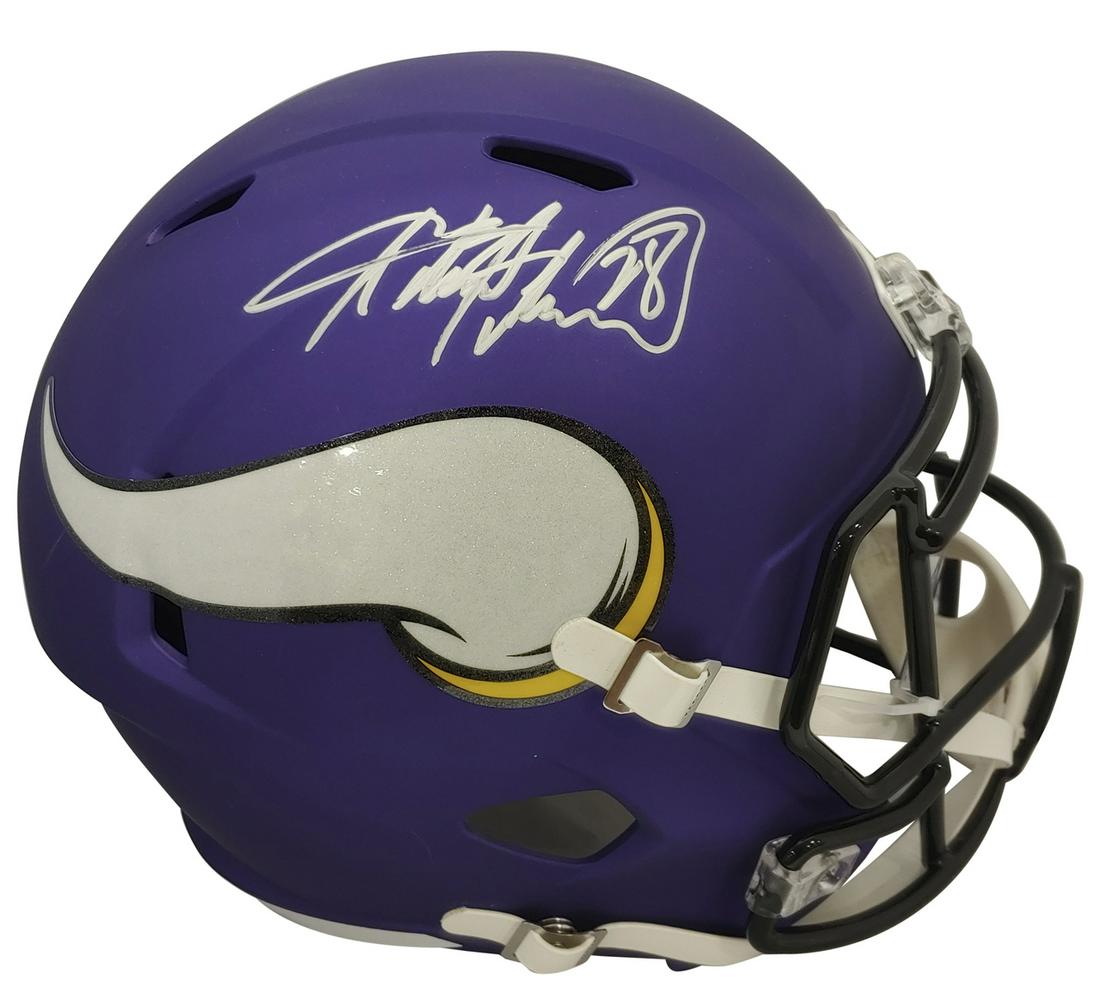 Adrian Peterson Signed Vikings Matte Purple Full-Size (1 of 2)