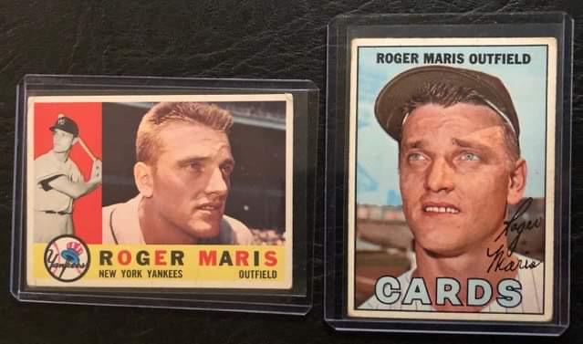 VINTAGE ROGER MARIS BASEBALL CARD LOT (1 of 2)