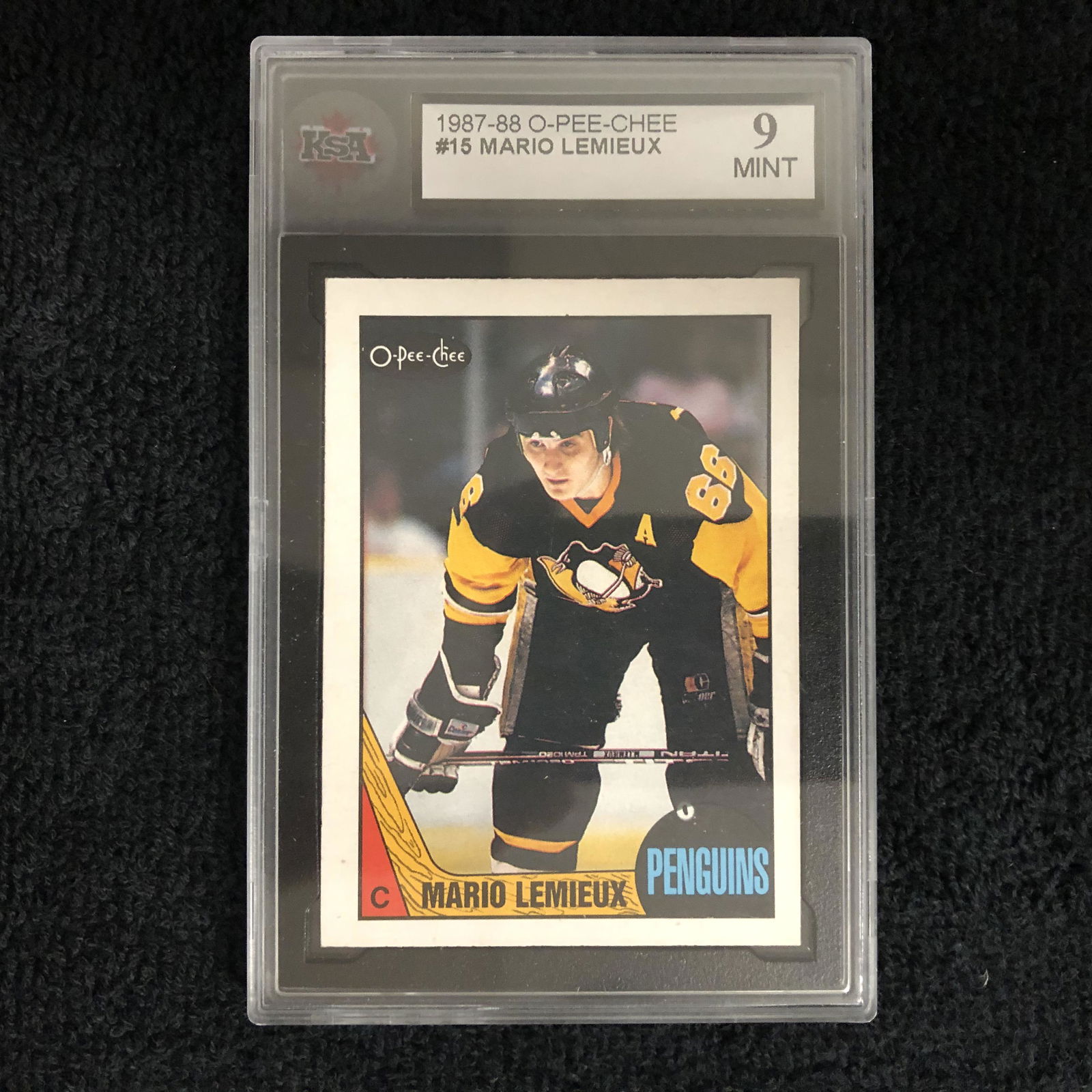 1987-88 O-PEE-CHEE #15 MARIO LEMIUEX (KSA 9) (1 of 2)