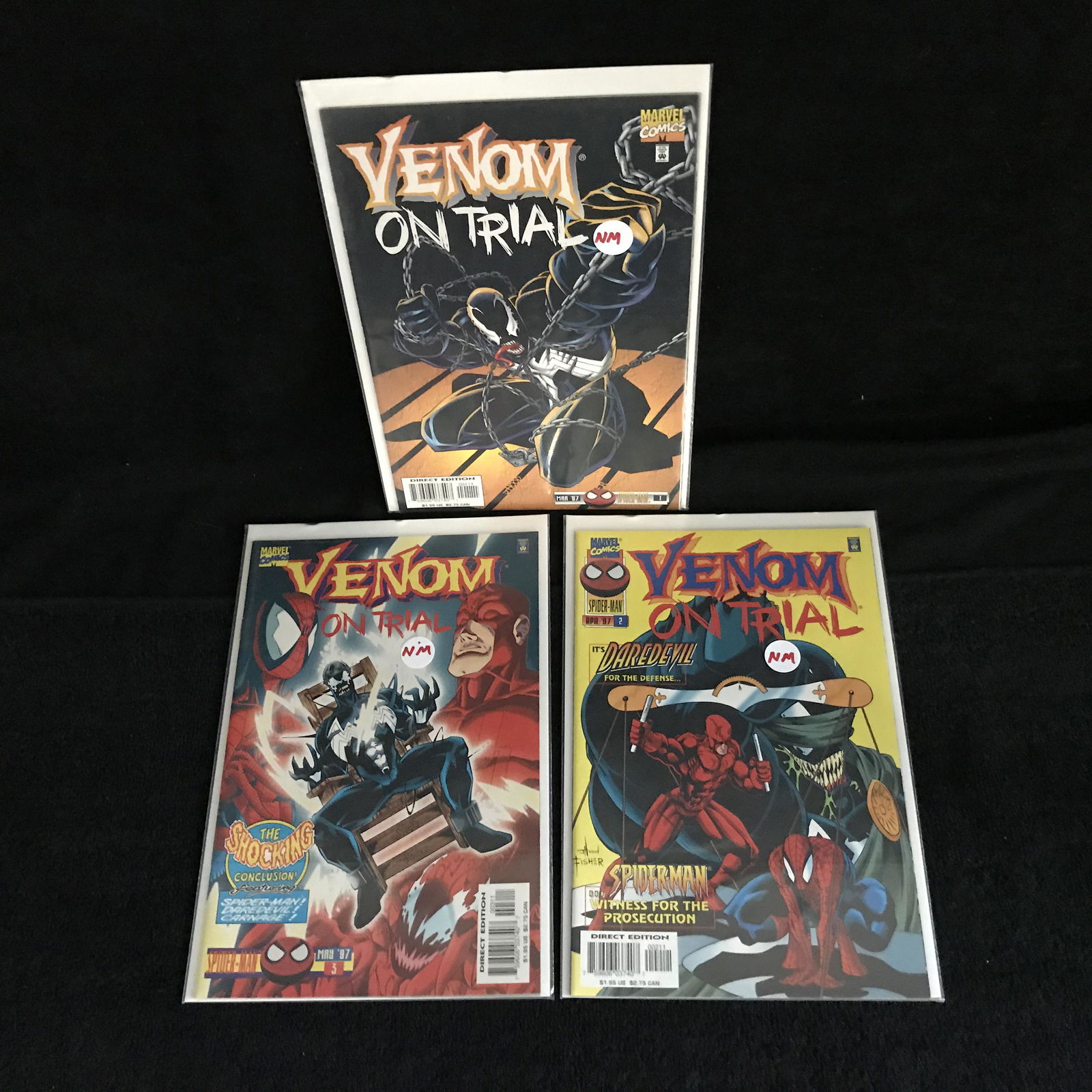 VENOM ON TRIAL COMIC BOOK LOT (MARVEL COMICS) (1 of 1)