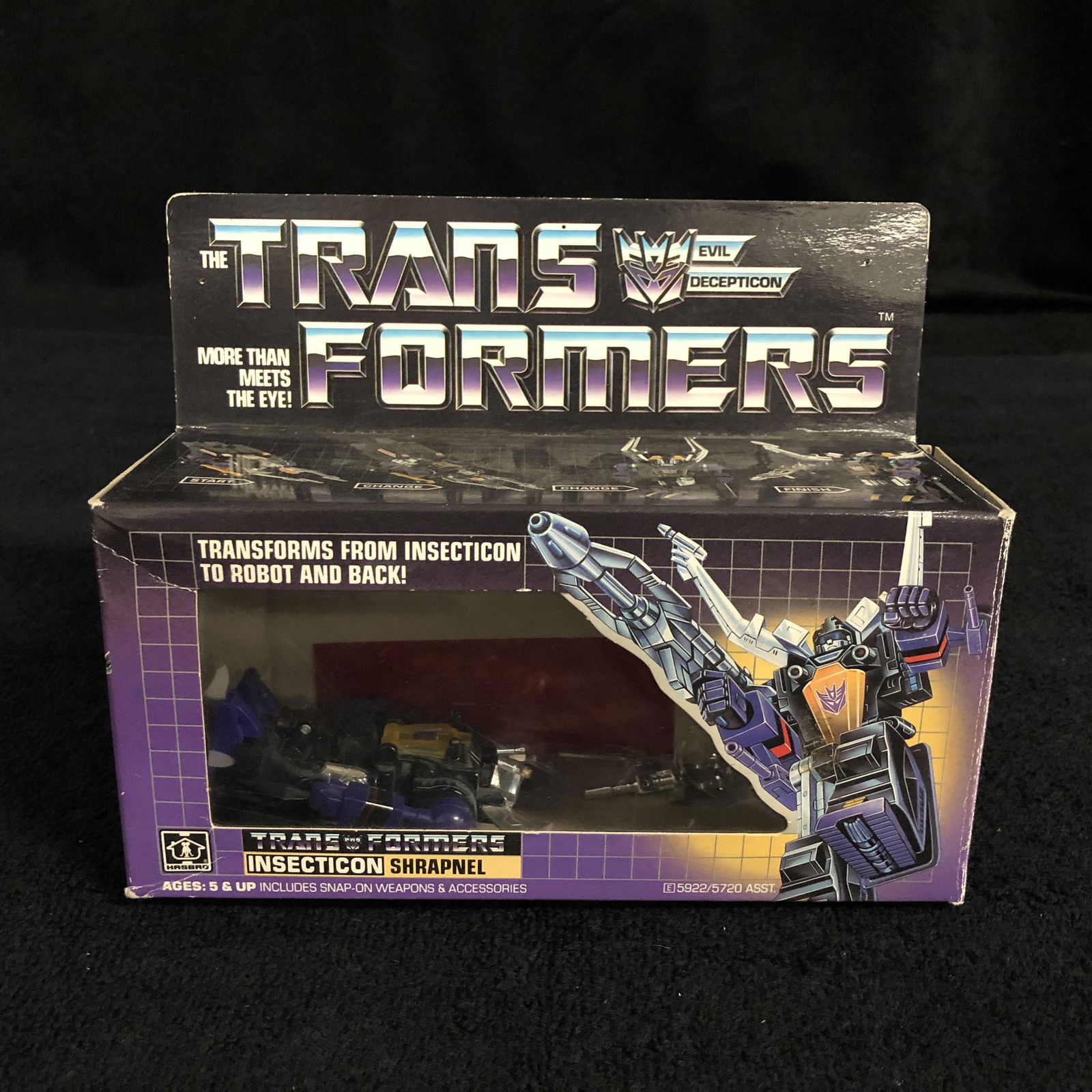 TRANSFORMERS G1 INSECTICON "SHRAPNEL" (NO INSTRUCTIONS) (1 of 4)