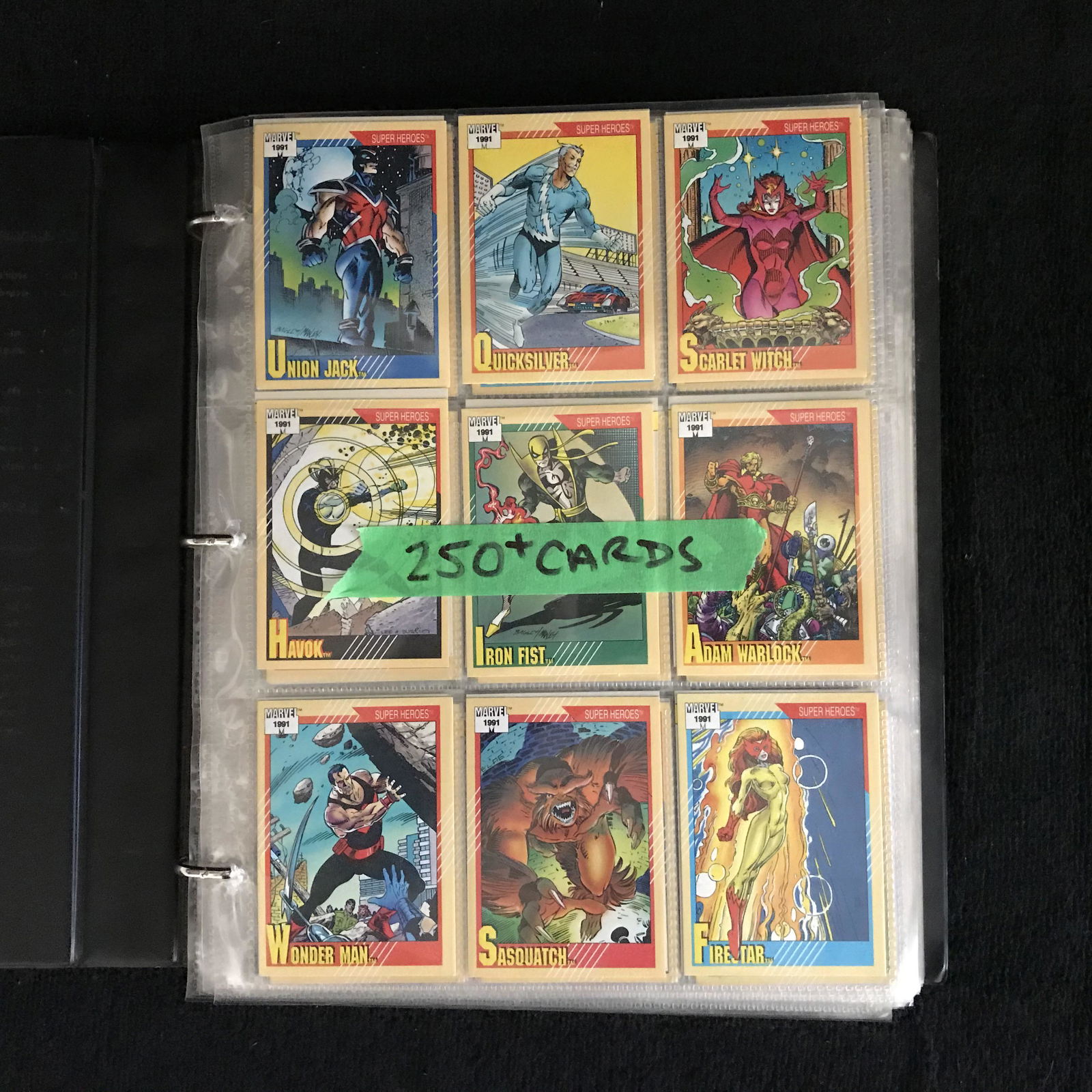 250+ MARVEL SUPER HEROES COLLECTOR CARDS (1 of 2)