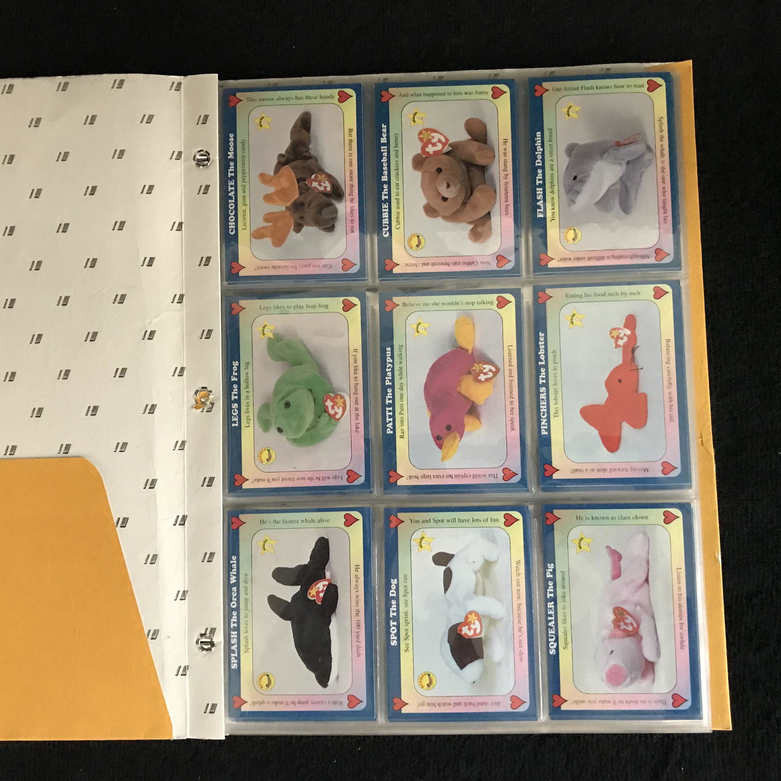 TY BEANIE BABIES COLLECTOR CARDS: TY BEANIE BABIES COLLECTOR CARDS