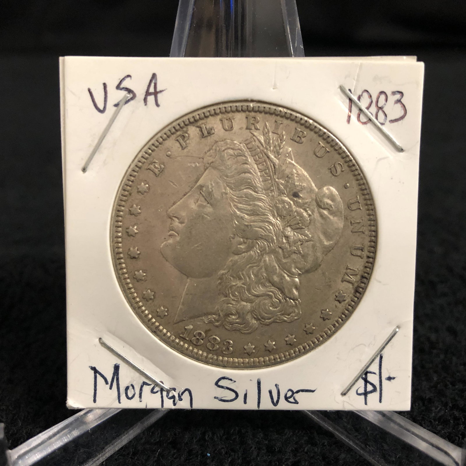 1883 USA MORGAN SILVER DOLLAR: 1883 USA MORGAN SILVER DOLLAR