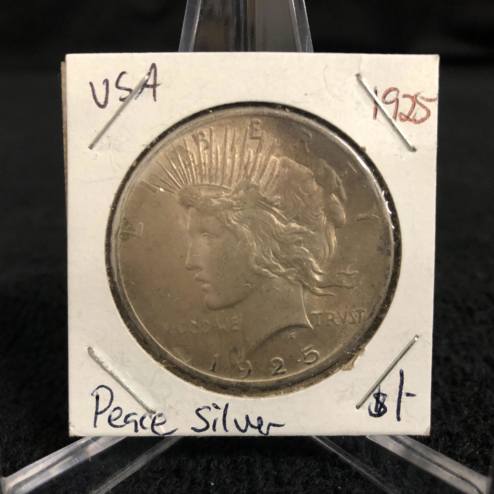 1925 USA PEACE SILVER DOLLAR (1 of 2)