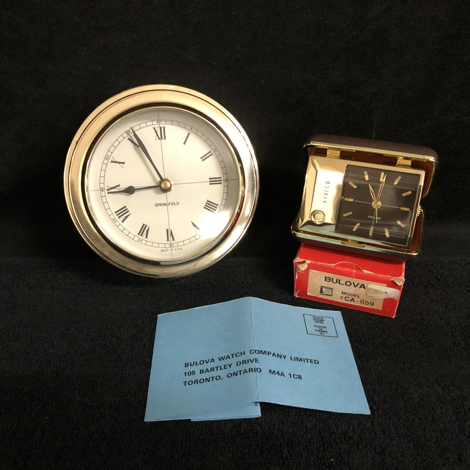 VINTAGE BULOVA CLOCK LOT (NIB) (1 of 2)