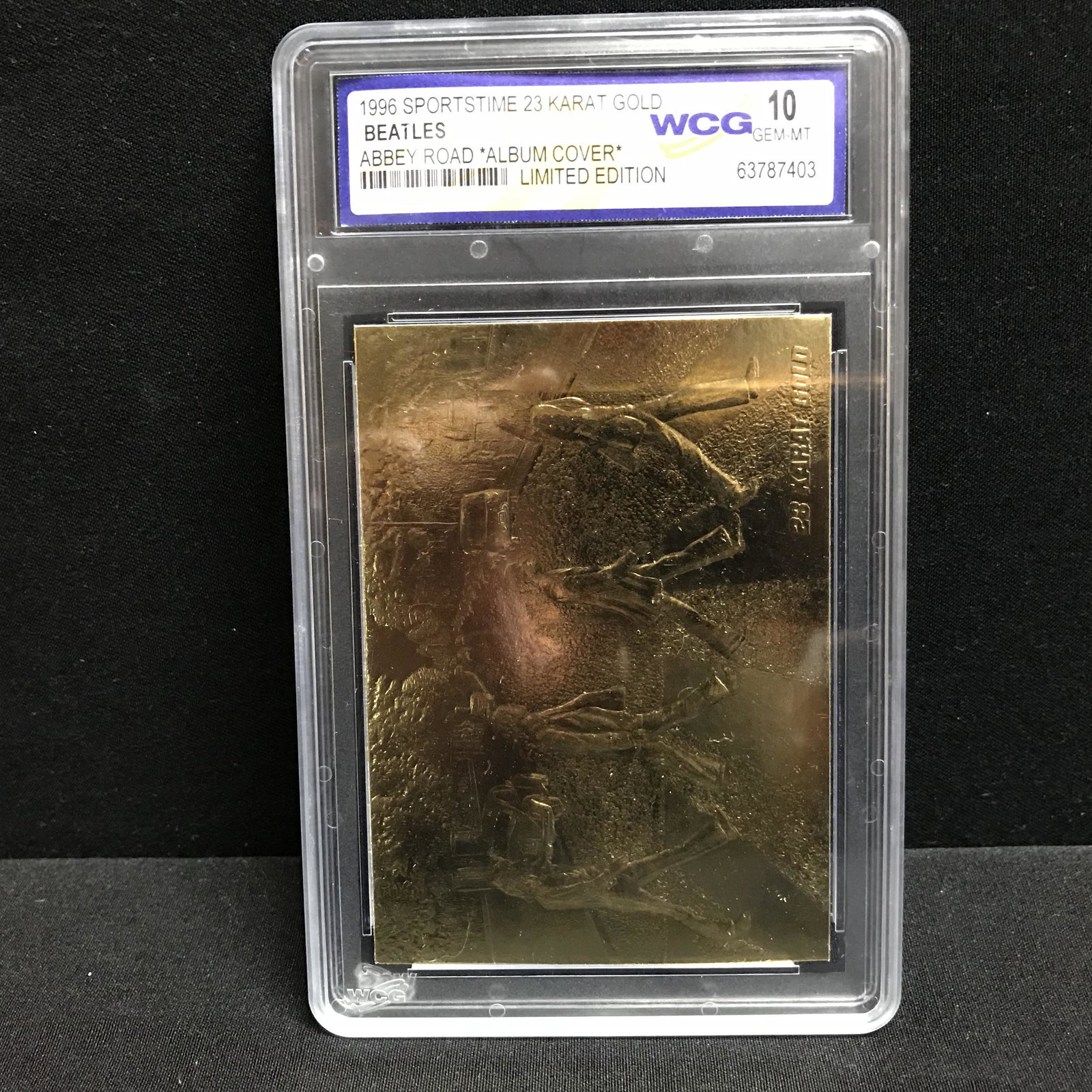 1996 SPORTSTIME 23KT GOLD BEATLES FOR SALE "ALBUM: 1996 SPORTSTIME 23KT GOLD BEATLES FOR SALE "ALBUM COVER" (10 GEM MINT)