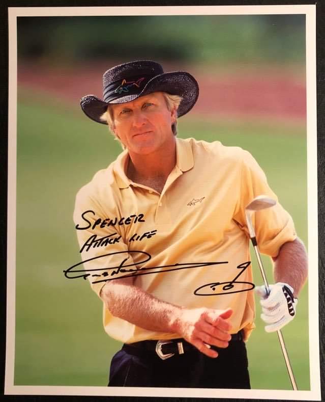 GREG NORMAN SIGNED PHOTO (1 of 2)