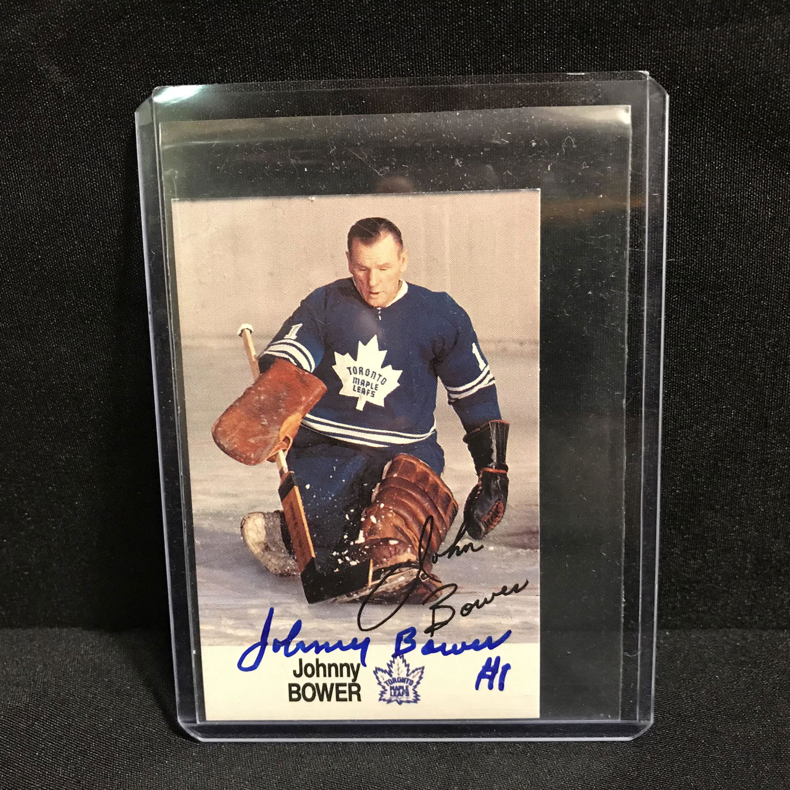 JOHNNY BOWER SIGNED HOCKEY CARD (1 of 1)