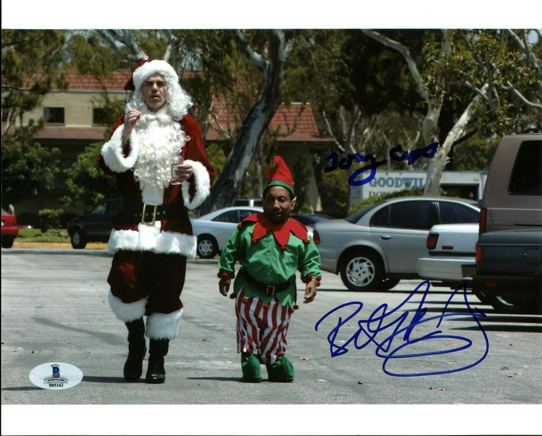 Billy Bob Thornton & Tony Cox Bad Santa Authentic: Billy Bob Thornton & Tony Cox Bad Santa Authentic Signed 8X10 Photo (Beckett Witnessed)
