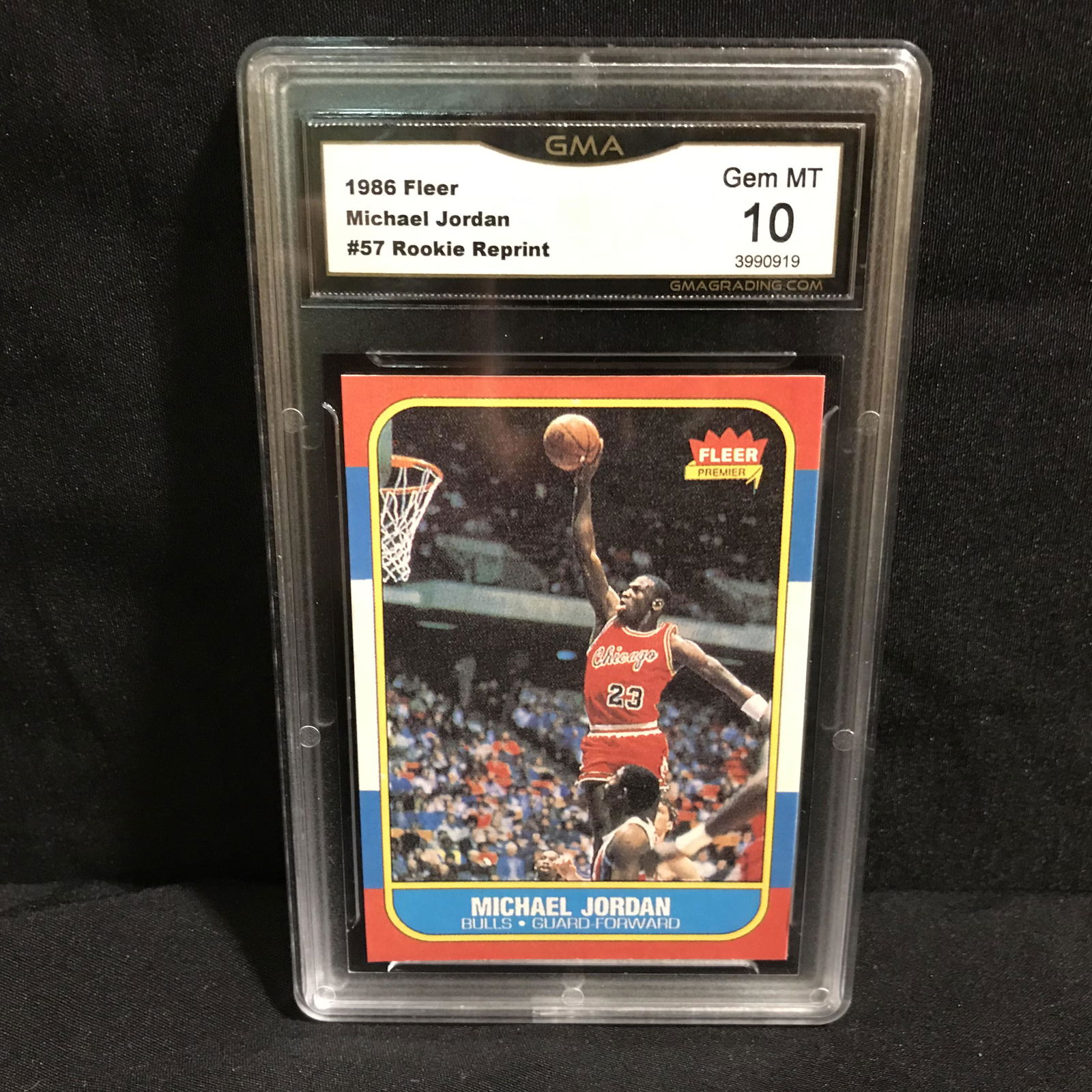 1986 FLEER MICHAEL JORDAN #57 ROOKIE REPRINT (GEM MINT (1 of 1)