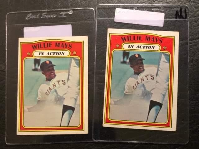 1972 O-Pee-Chee - #50 - In Action - Willie Mays (1 of 2)