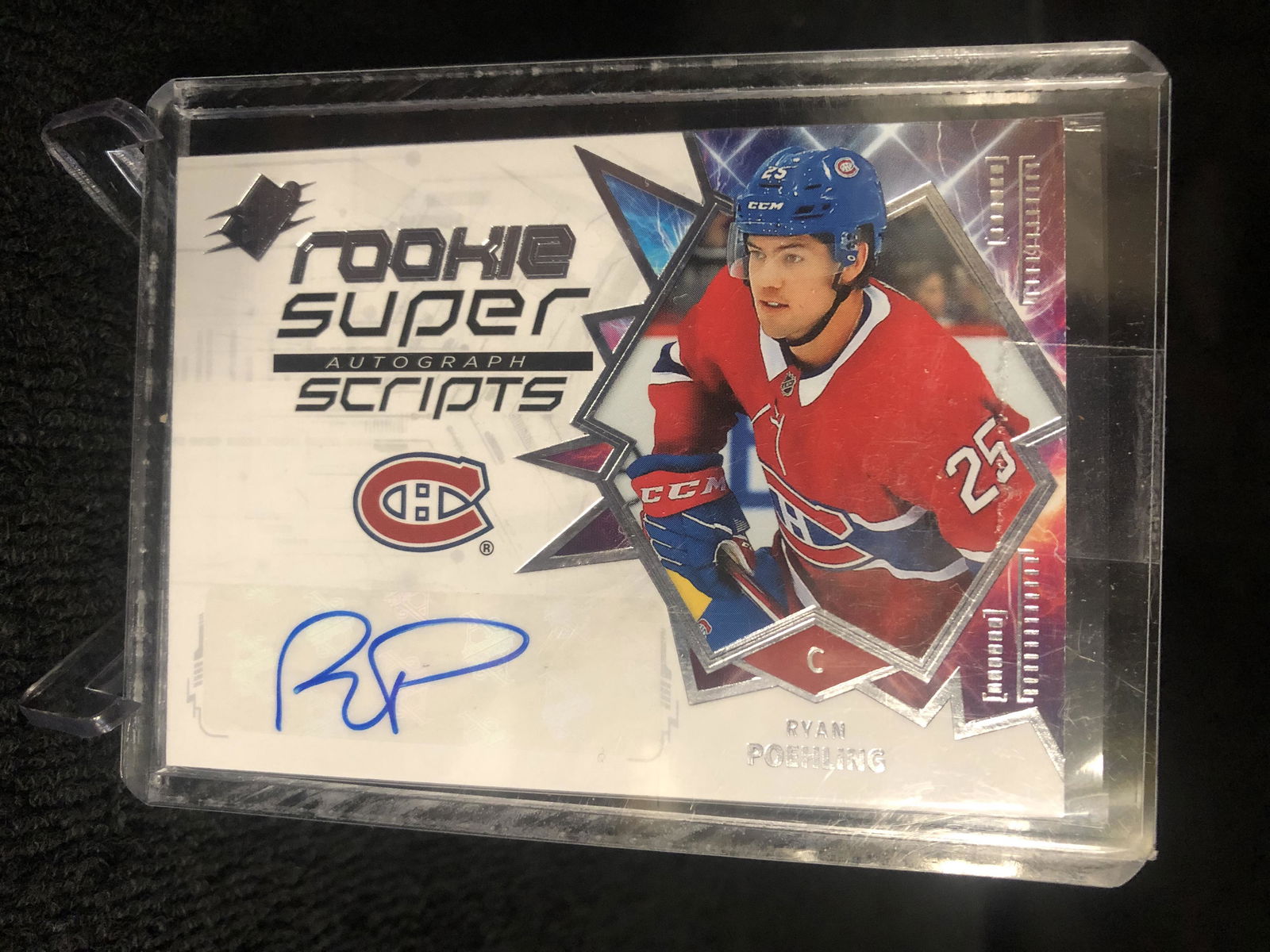 2019-20 SPx Superscripts Ryan Poehling #RSS-RP Rookie (1 of 2)