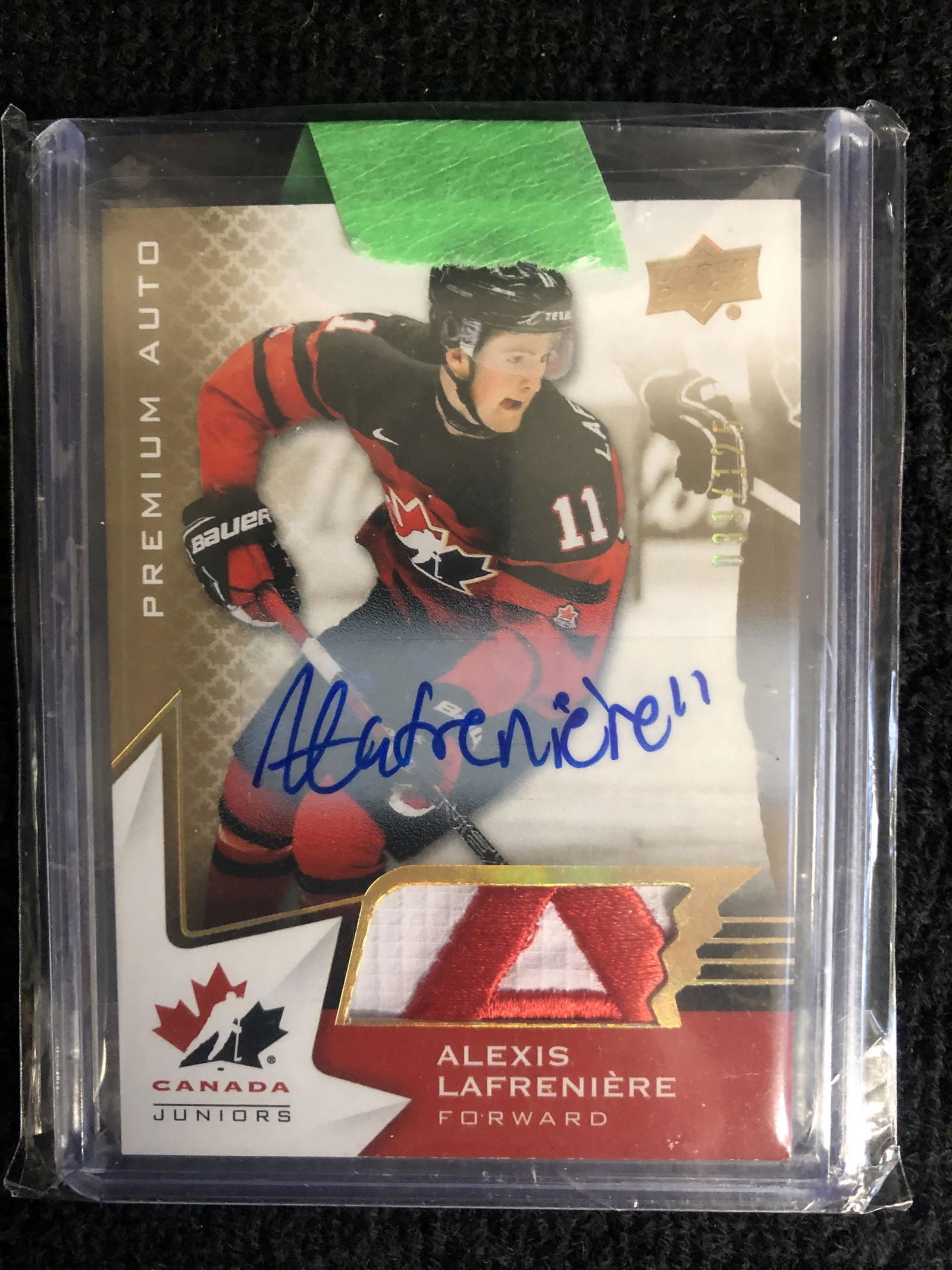 2020 UPPER DECK ALEXIS LAFRENIERE TEAM CANADA AUTO (1 of 2)