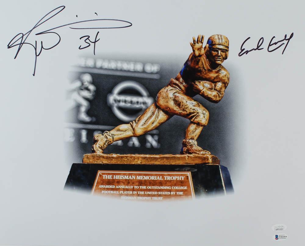 Earl Campbell / Ricky Williams Signed Heisman Trophy (1 of 3)